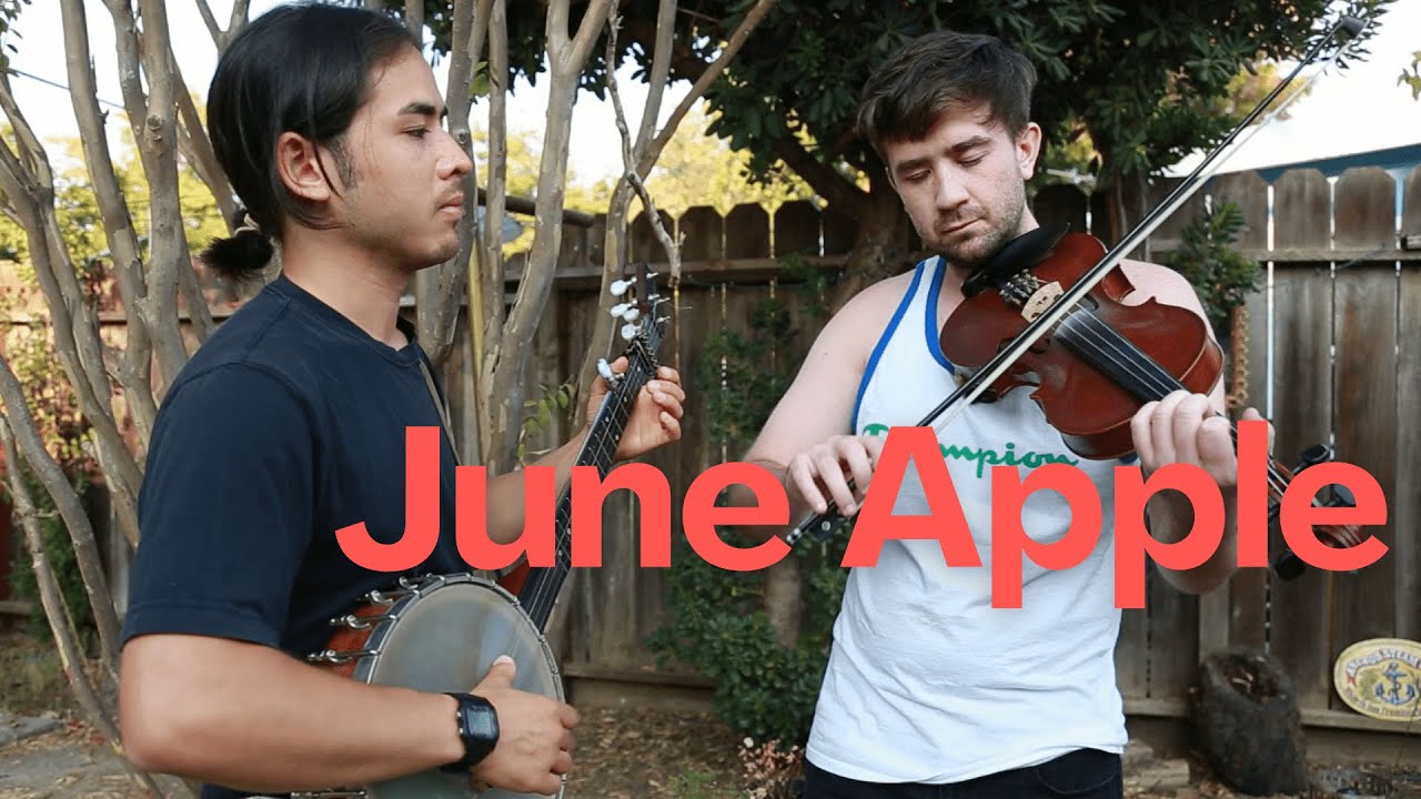 JUNE APPLE on clawhammer banjo & fiddle (Tom Phillips & Cedar Cady)