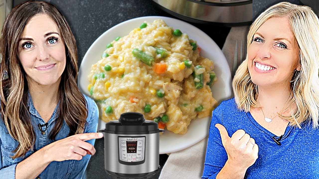 FAST Instant Pot Cheesy Chicken and Rice - Dump and Go Recipe!
