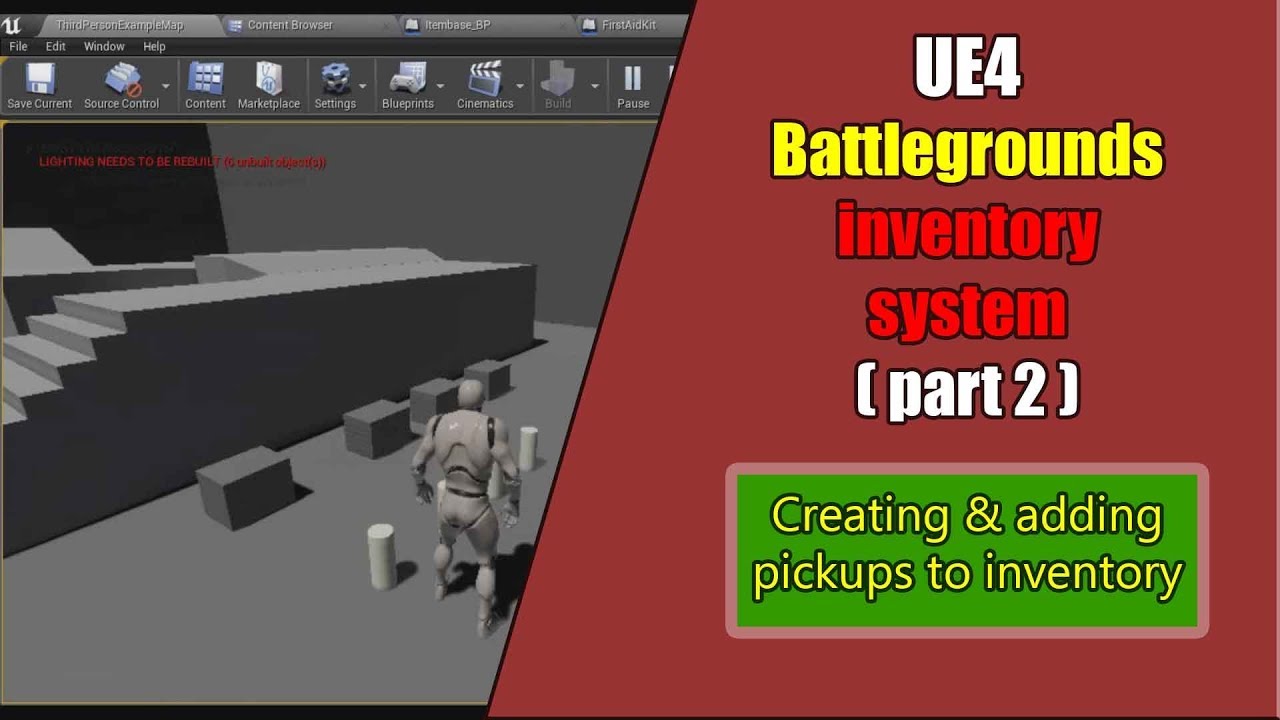 UE4 Battlegrounds inventory system (2) Adding and Stacking Items
