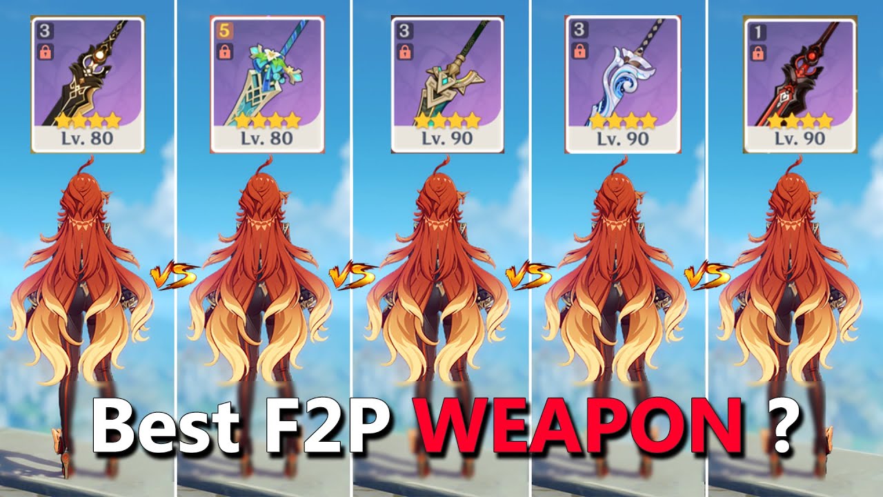 Best F2P Weapon For C0 Mavuika? F2P Weapon Comparison! Genshin Impact