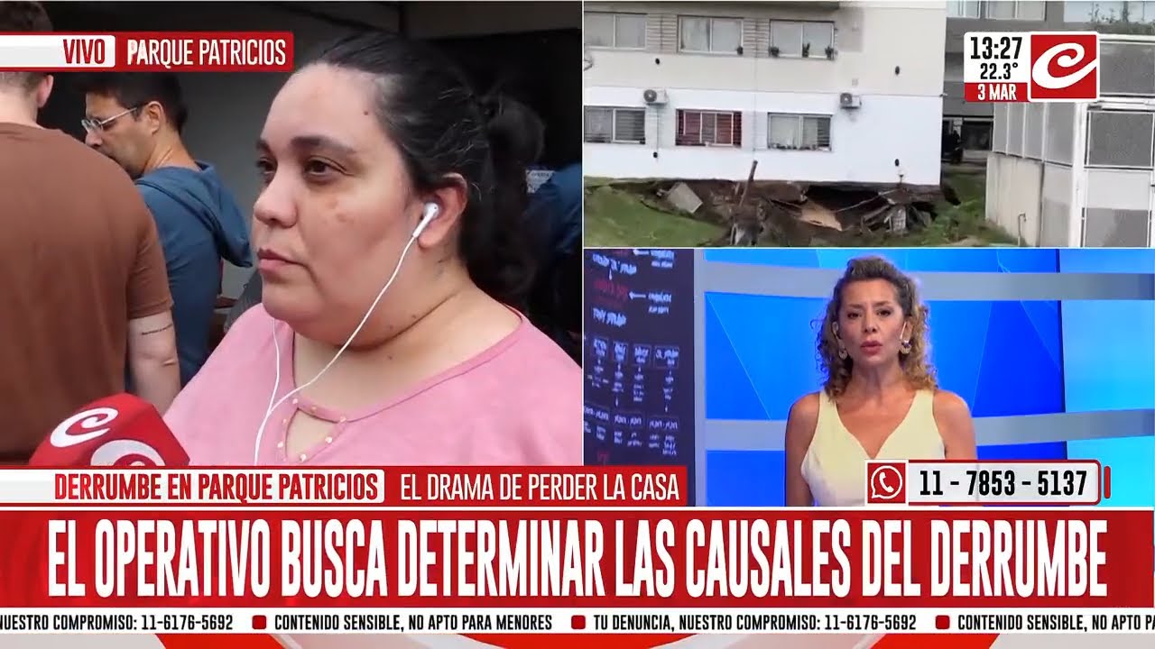 Derrumbe en Parque Patricios: el emocionante testimonio de una vecina