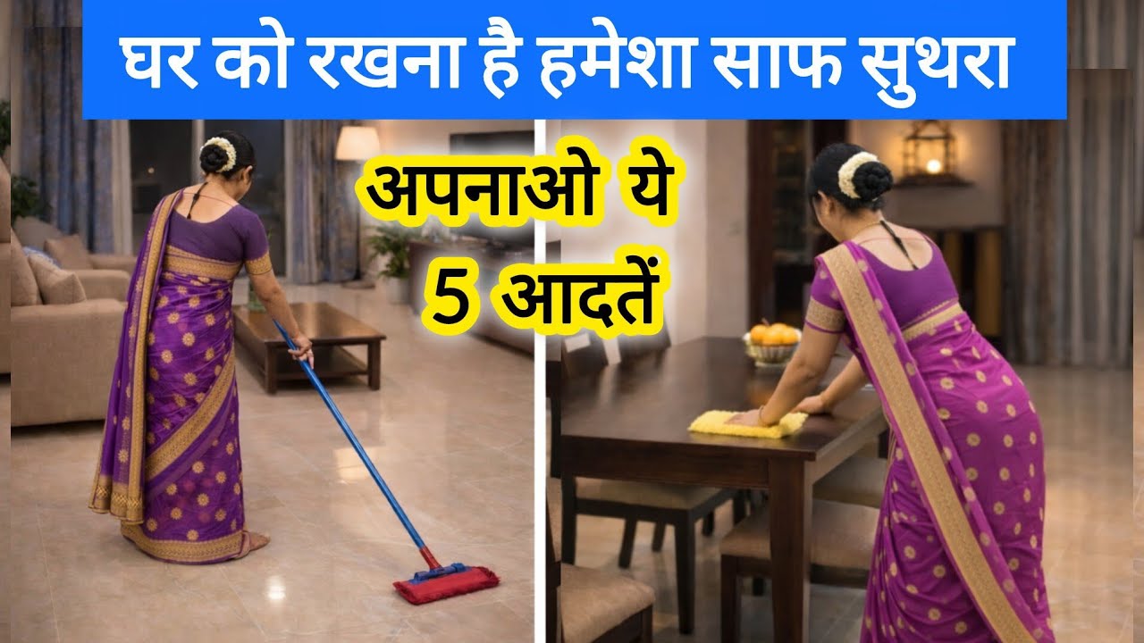 कम मेहनत में पूरा घर साफ✅Tricks every housewives should know 