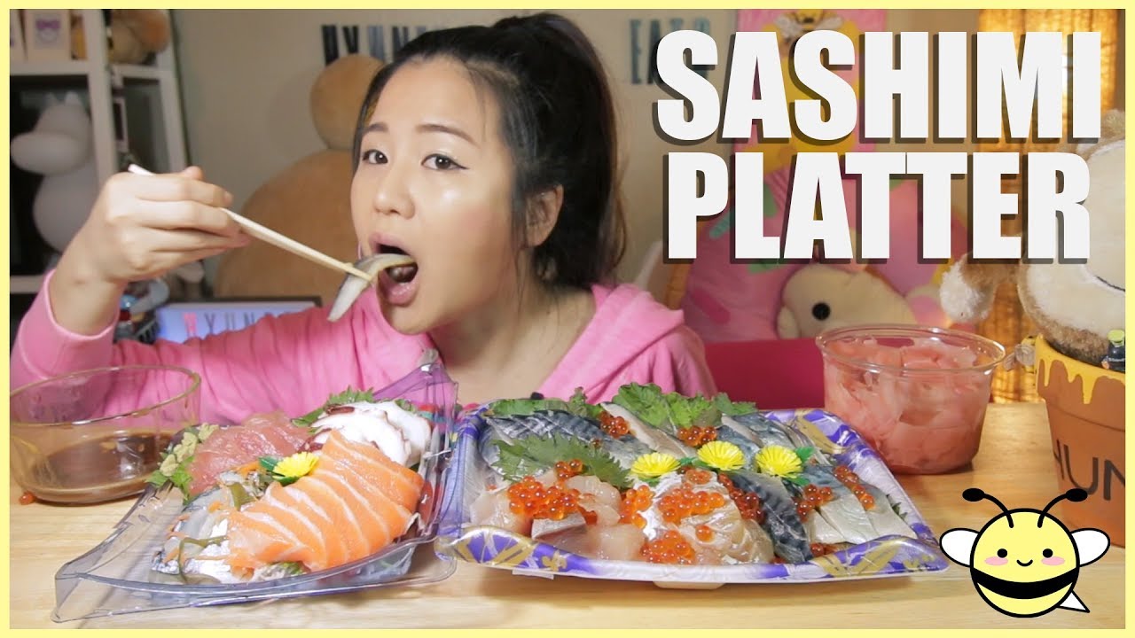 ASMR SASHIMI PLATTER | Eating Sounds