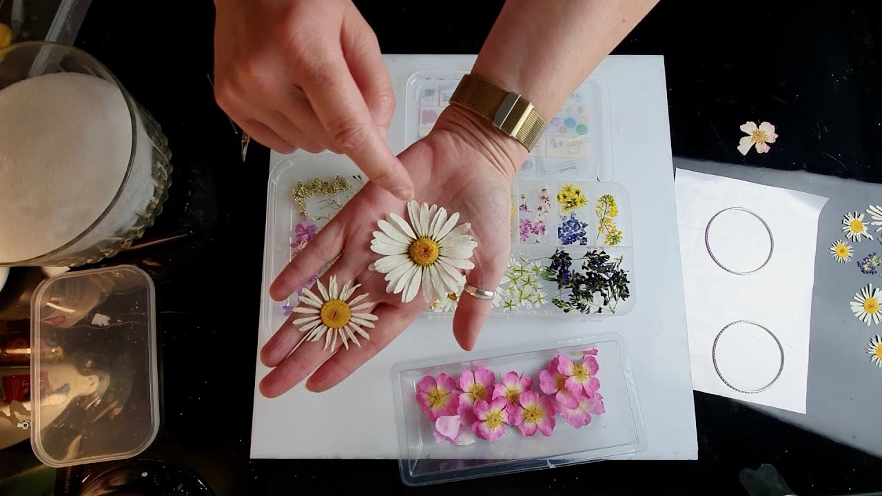 How To Make Flower Earrings with Resin | EASY DIY Tutorial - ABcreative