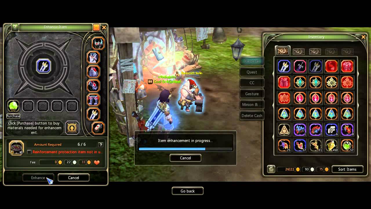 Dragon Nest Simple Enhancement trick to +13 legend item