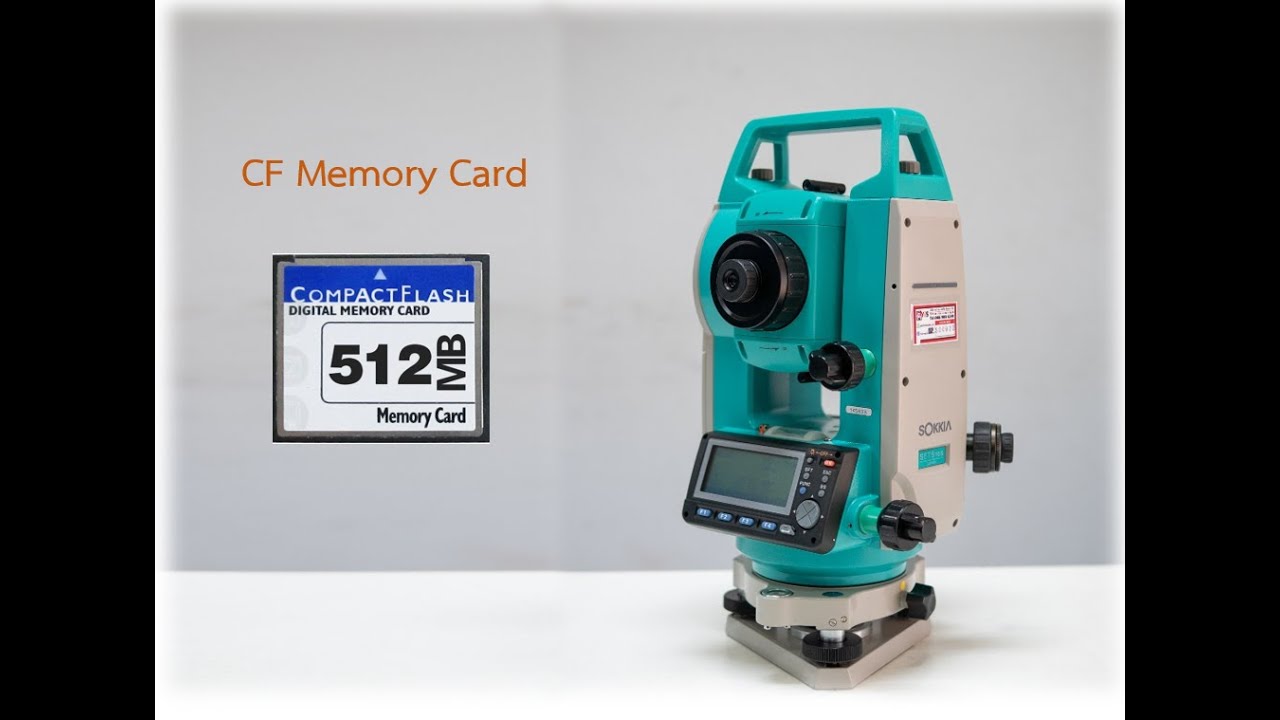 การบบันทึก/ถ่ายโอนข้อมูลด้วย CF Memory Card (กล้อง Total Station SOKKIA SET330R)