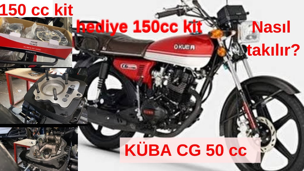 Kuba cg50 pro 150 cc dönüşüm kiti nasıl takılır?
