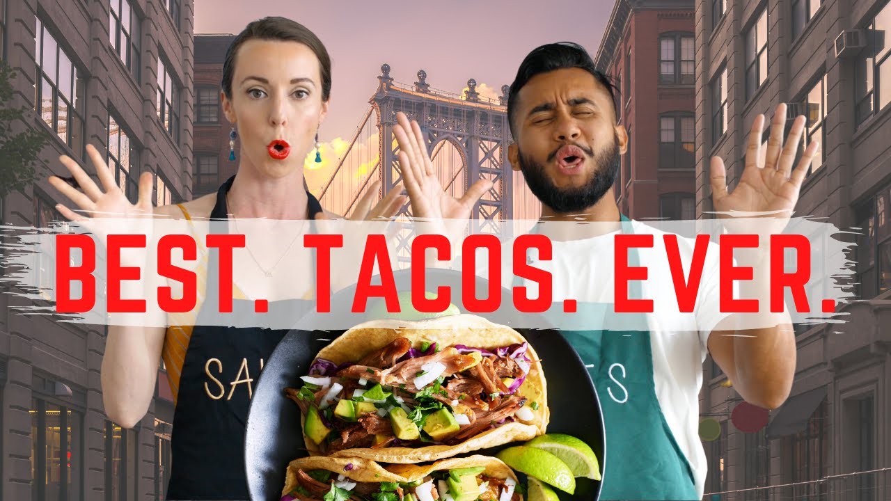 BEST TACOS EVER! 🌮 NYC Famous Recipes: Los Tacos No. 1