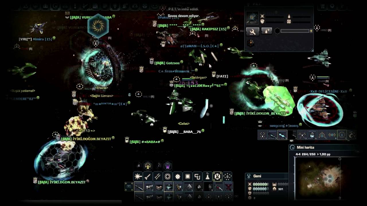 DARKORBİT TR2 BABA VS BOM&TCK&ESC&JET&SAM&WON&AREL&ARMA&[*]&BRB&WOOW& 4-4 SAVAŞI 2