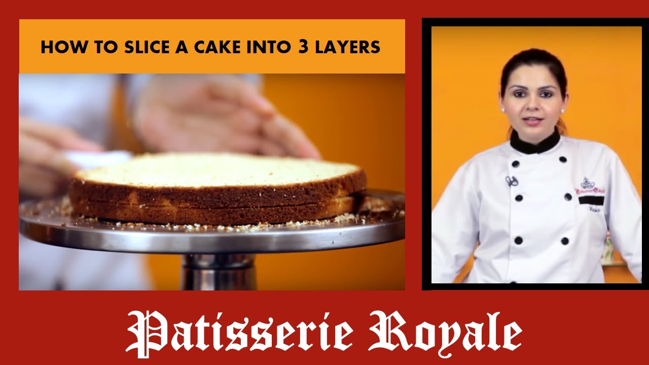 How To Slice A Cake Into 3 Layers By Chef Neha Lakhani | Christmas Special | Royale Patisserie