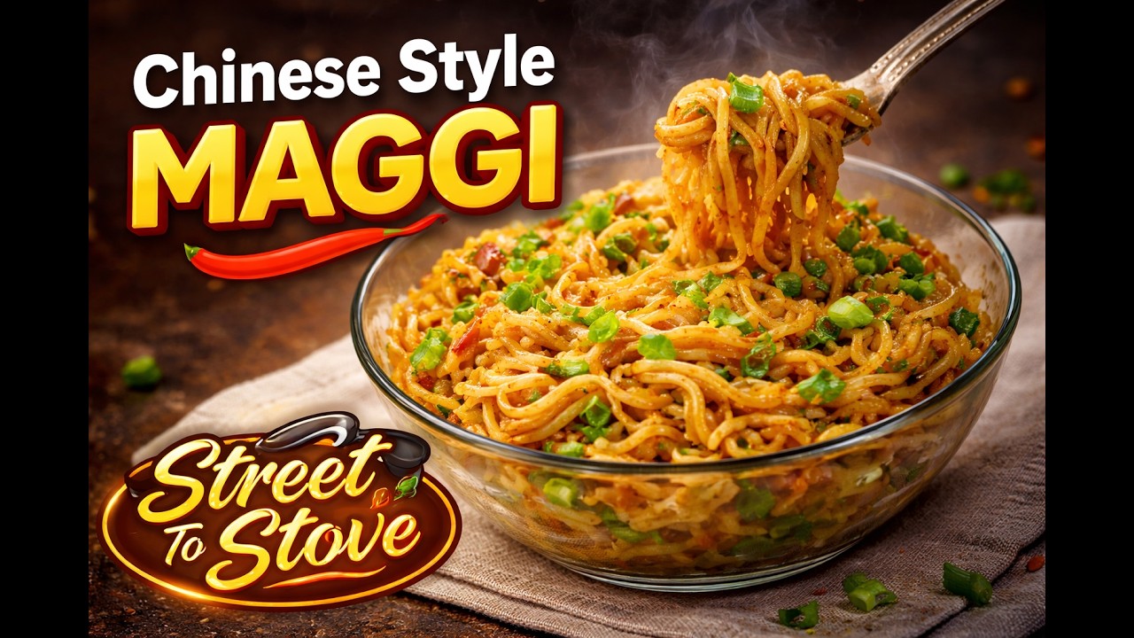 Chinese Style Maggi Recipe | चाइनीज़ स्टाइल मैगी बनाने की आसान विधि | Street Style Noodles