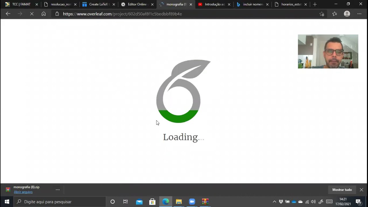 Edição do Modelo de Monografia (TCC) no Latex Online (Overleaf)