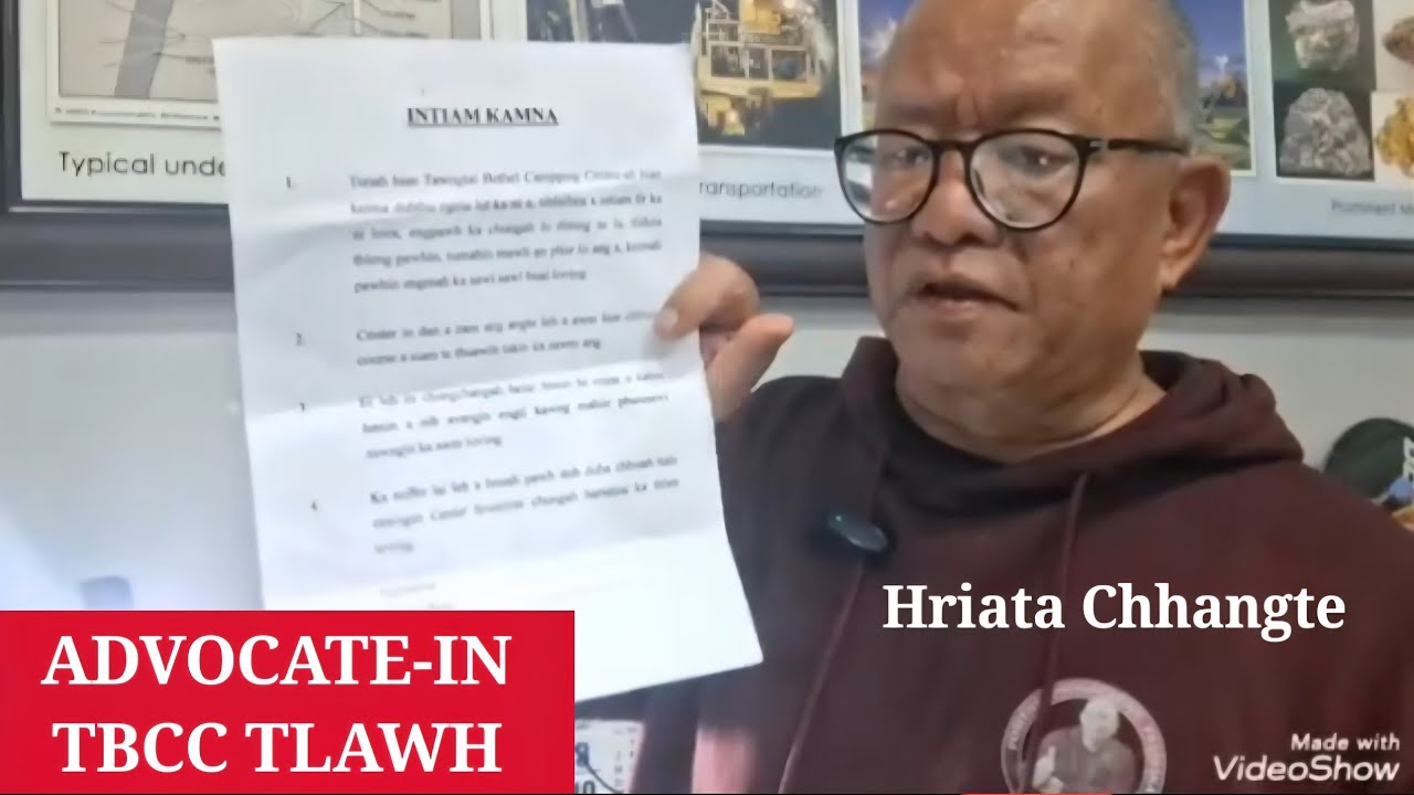 Advocate Pu Hriata'n TBCC a tlawh thut mai. 