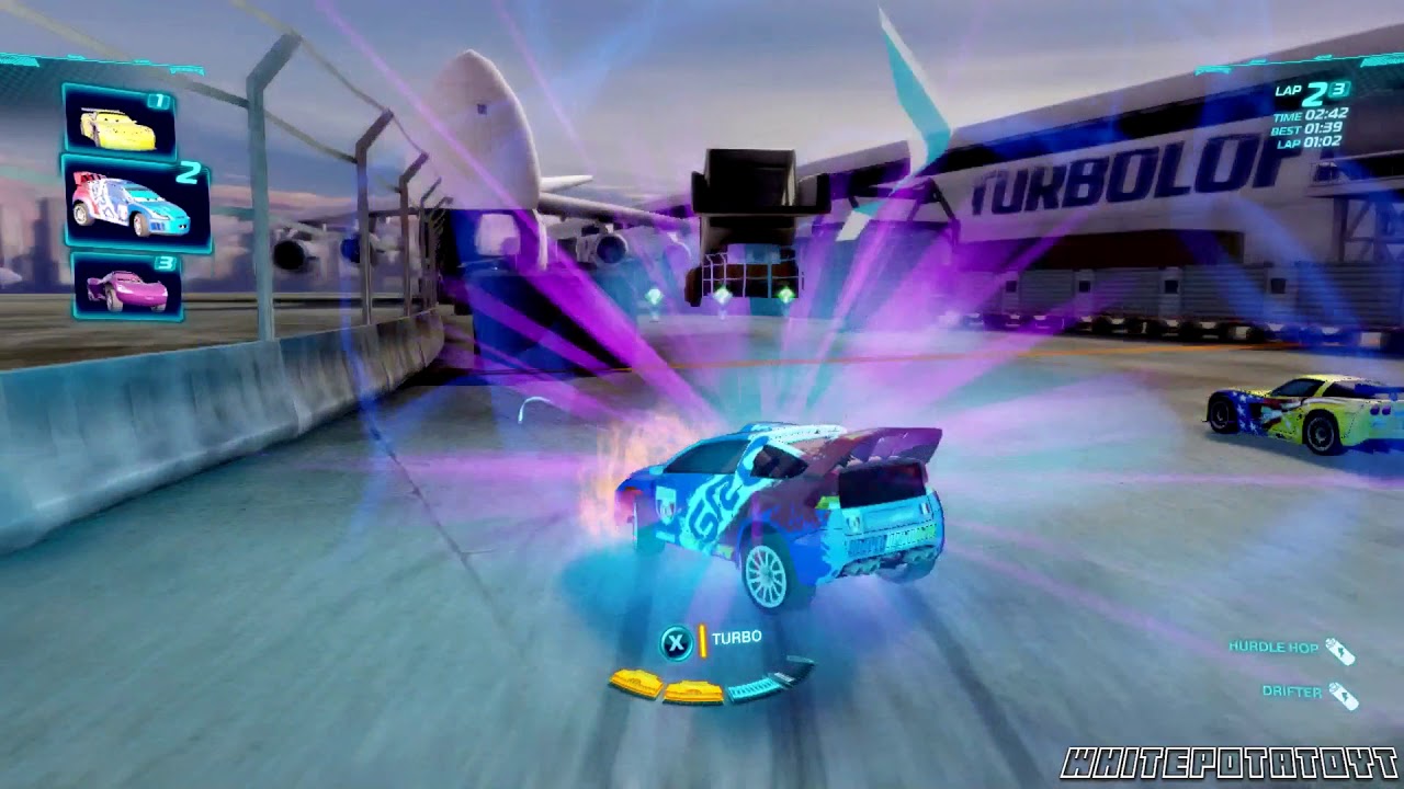 Cars 2: The Video Game | Raoul Caroule - Runway Tour! | WhitePotatoYT!