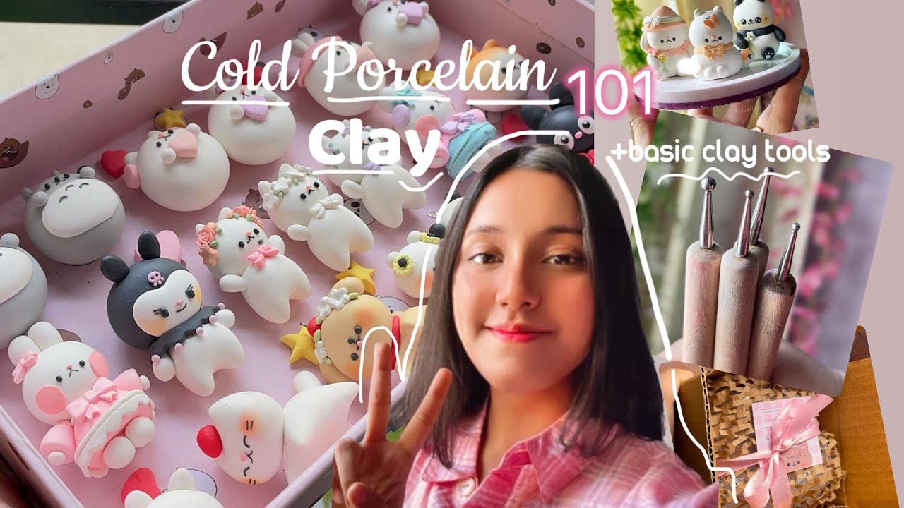 DIY Cold porcelain basics (Basic tool+All supplies I use for colouring , glazing and packaging :)
