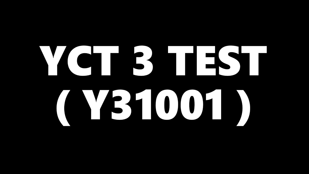 YCT 3 Chinese Kids Test Y31001 Simple Chinese 汉语水平考试