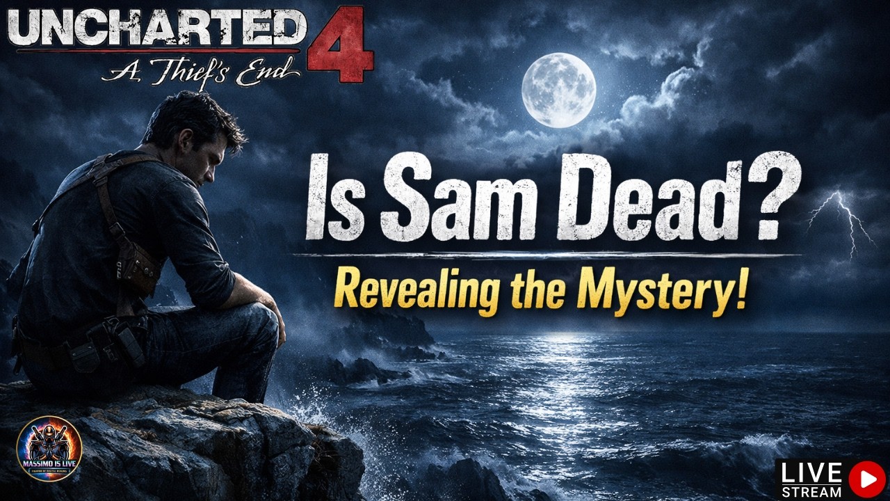 Uncharted 4 LIVE🔥Is Sam Really Dead? The Truth Revealed ! #gaming#livegaming#uncharted4 #live #hindi