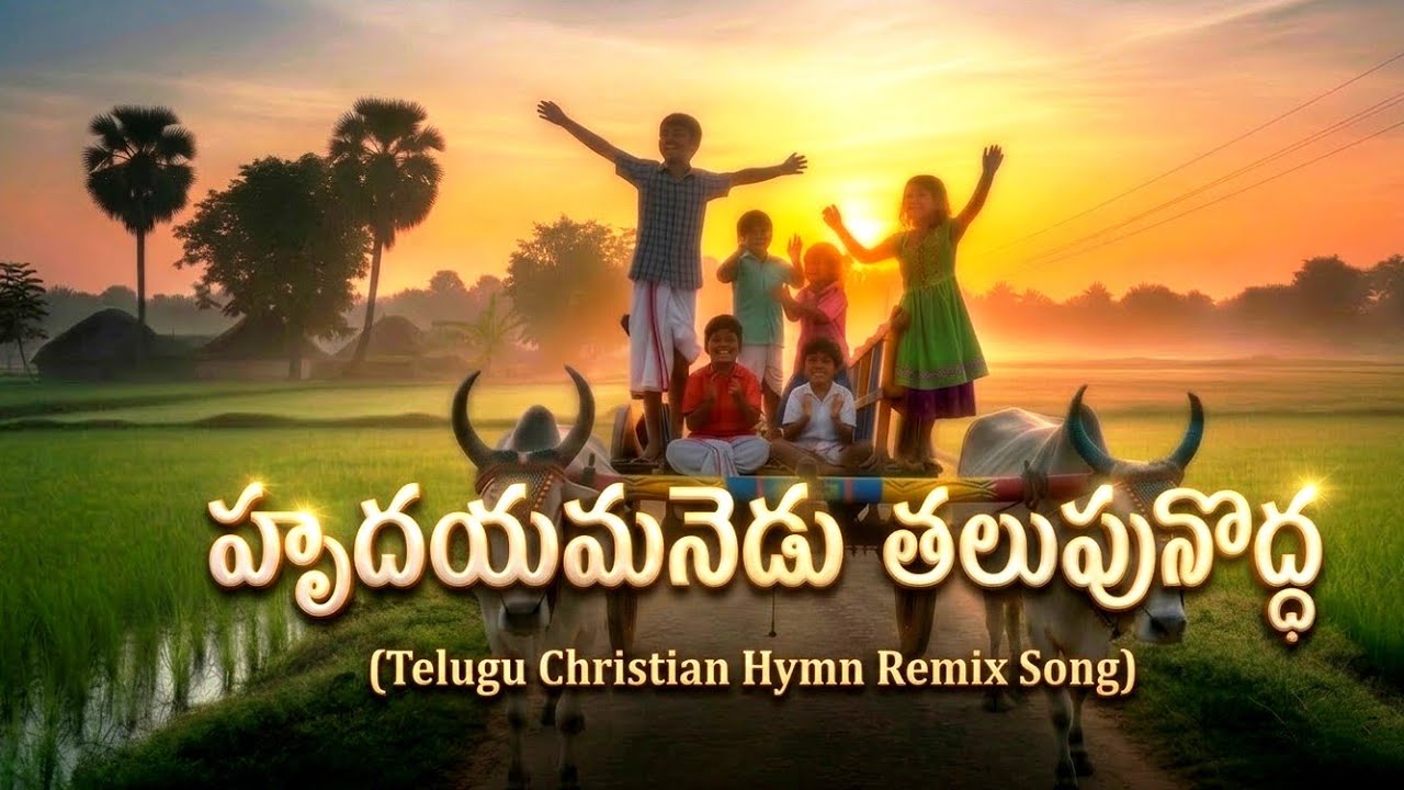 హృదయమనెడు తలుపు నొద్ద  | Hrudayamanedu Thalupu Nodda | Telugu Christian Hymn Remix Song | 