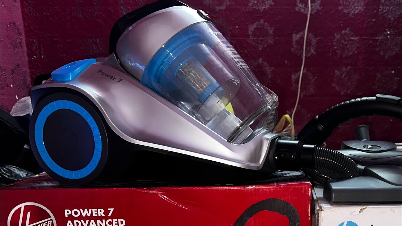 اقوى مكنسة بدون كيس هوفر باور ٧ موتور رهيب ٢٤٠٠ وات