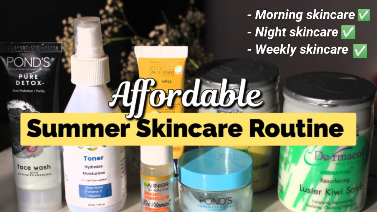 AFFORDABLE Sunmer Skincare Routine🌞⛱️