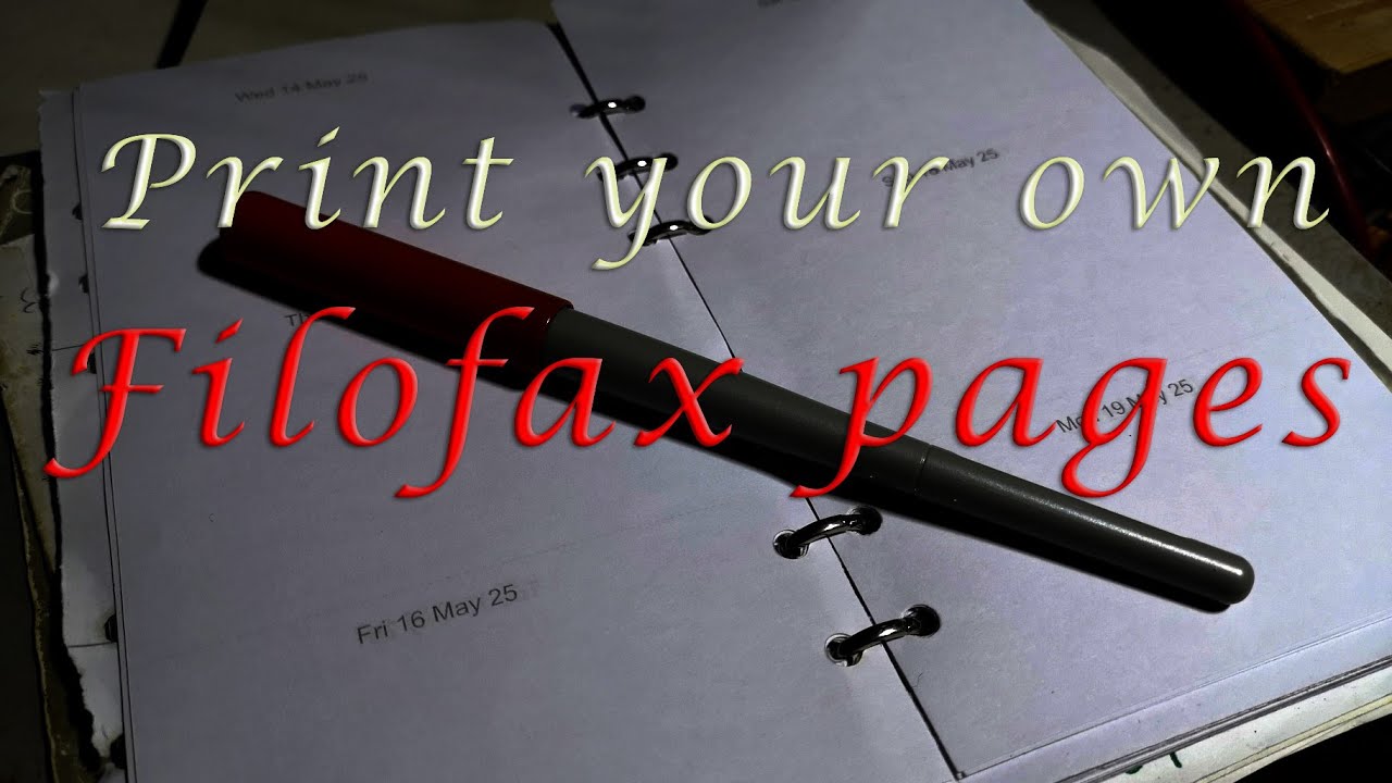 Still buying Filofax paper? Print the dates YOU want with this free tool!