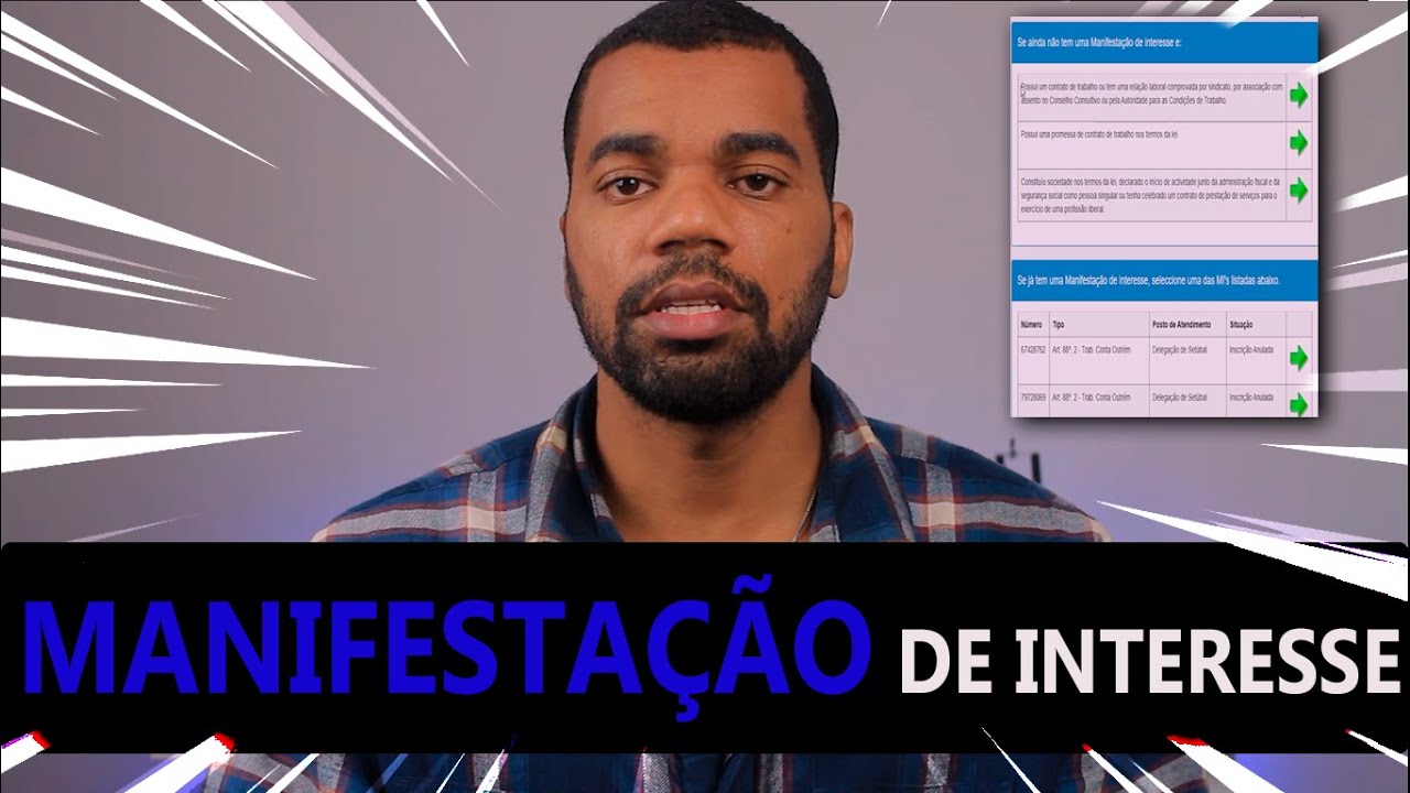 COMO FAZER A MANIFESTAÇÃO DE INTERESSE PORTUGAL - MORAR EM PORTUGAL