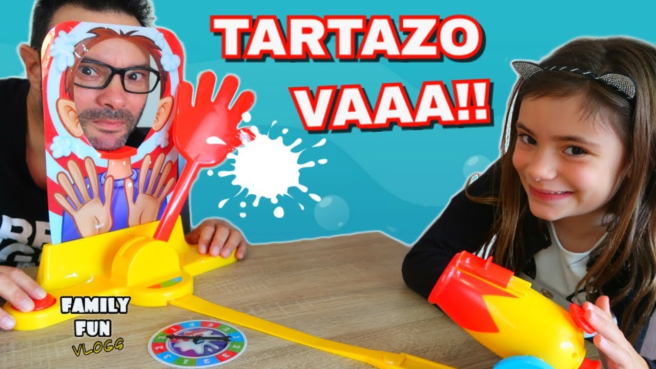 TARTAZO VAAA!!  Jugamos a CARA SPLASH BOOM Family Fun Vlogs