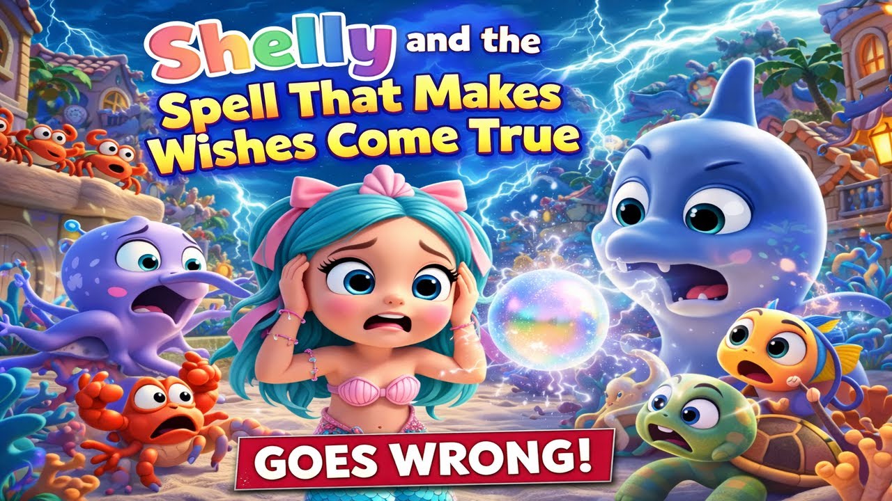 Shelly and the Spell That Makes Wishes Come True ✨🐚  Funny Ocean Cartoon