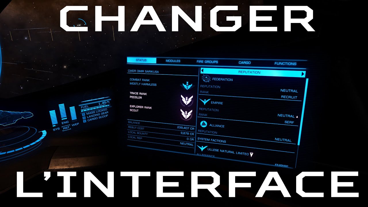How to: Changer la couleur de l'interface d'Elite Dangerous !