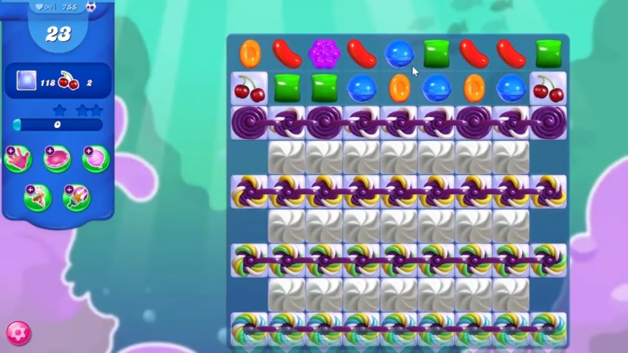 Candy Crush Saga LEVEL 755 NO BOOSTERS (new version)