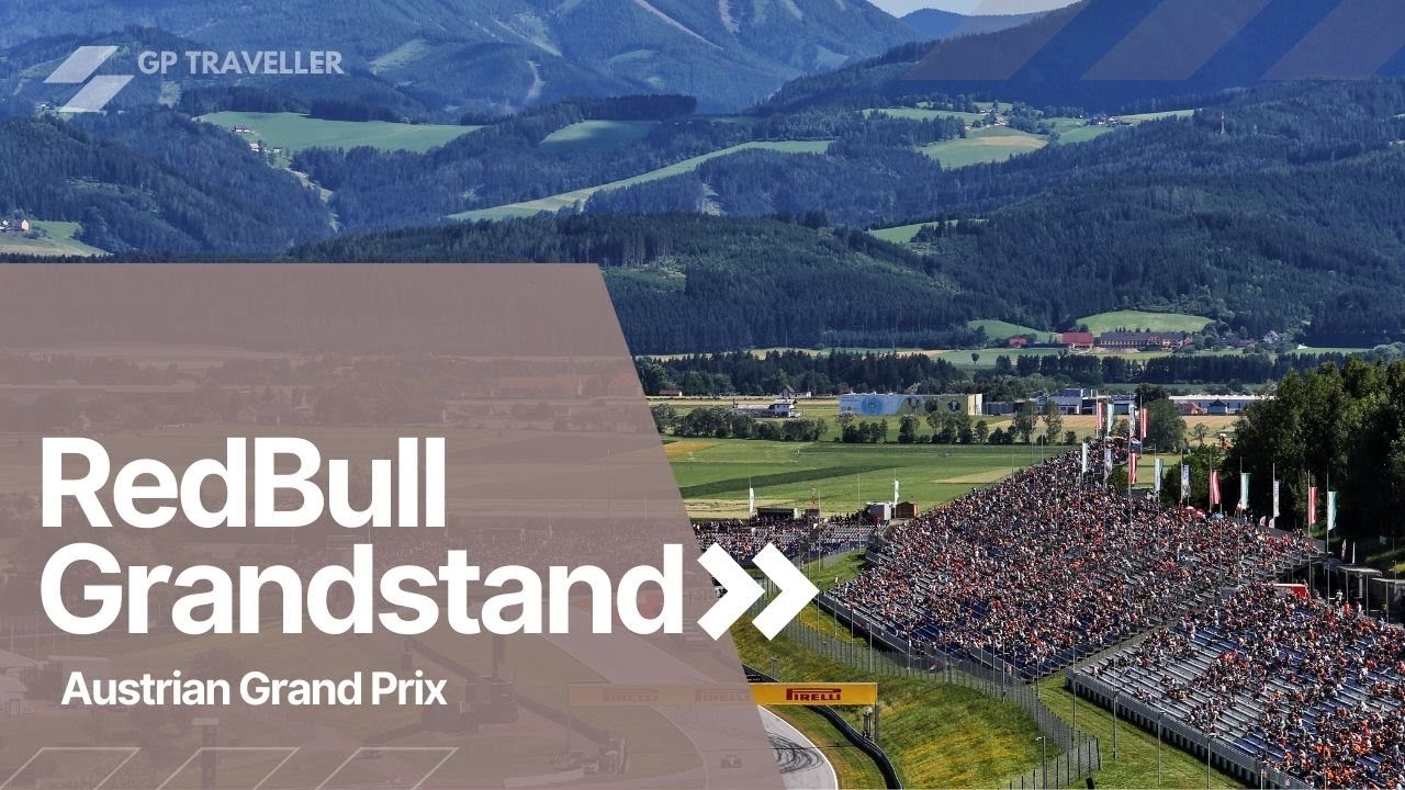 View from the Red Bull Ring Circuit Red Bull Grandstand at the Austrian Grand Prix.