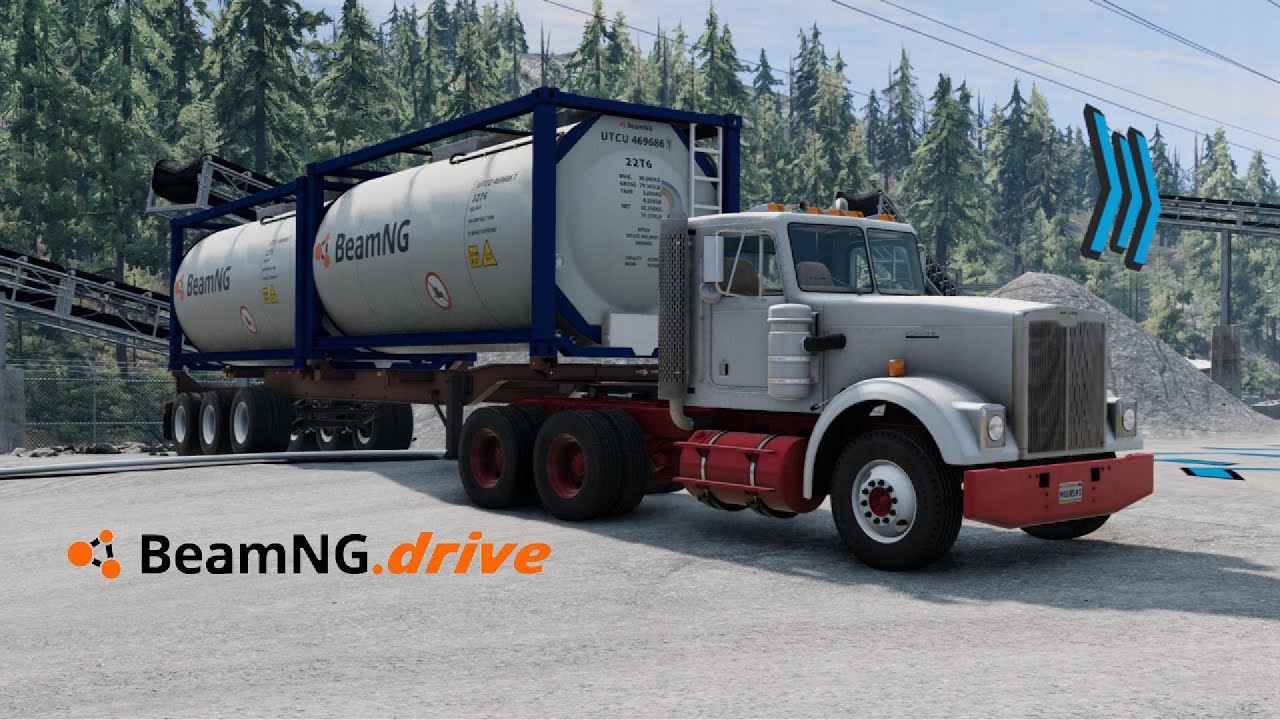 Fiz DUAS viagens com dois caminhoes diferentes  (uma de e outra de volta) BeamNG.Drive