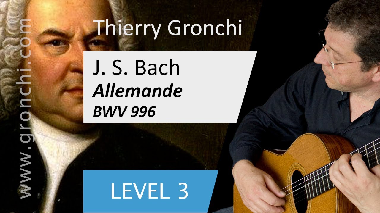 Allemande from Lute Suite No.1 BWV 996 by Johann Sebastian Bach