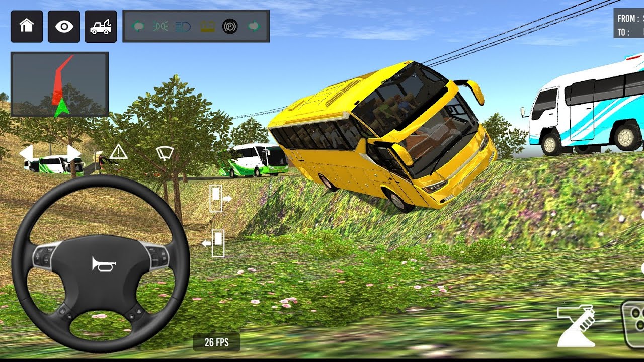 Bus simulator indonesia new😍 euro coach bus simulator👍👍#bus #simulator #games @AAKZONES 