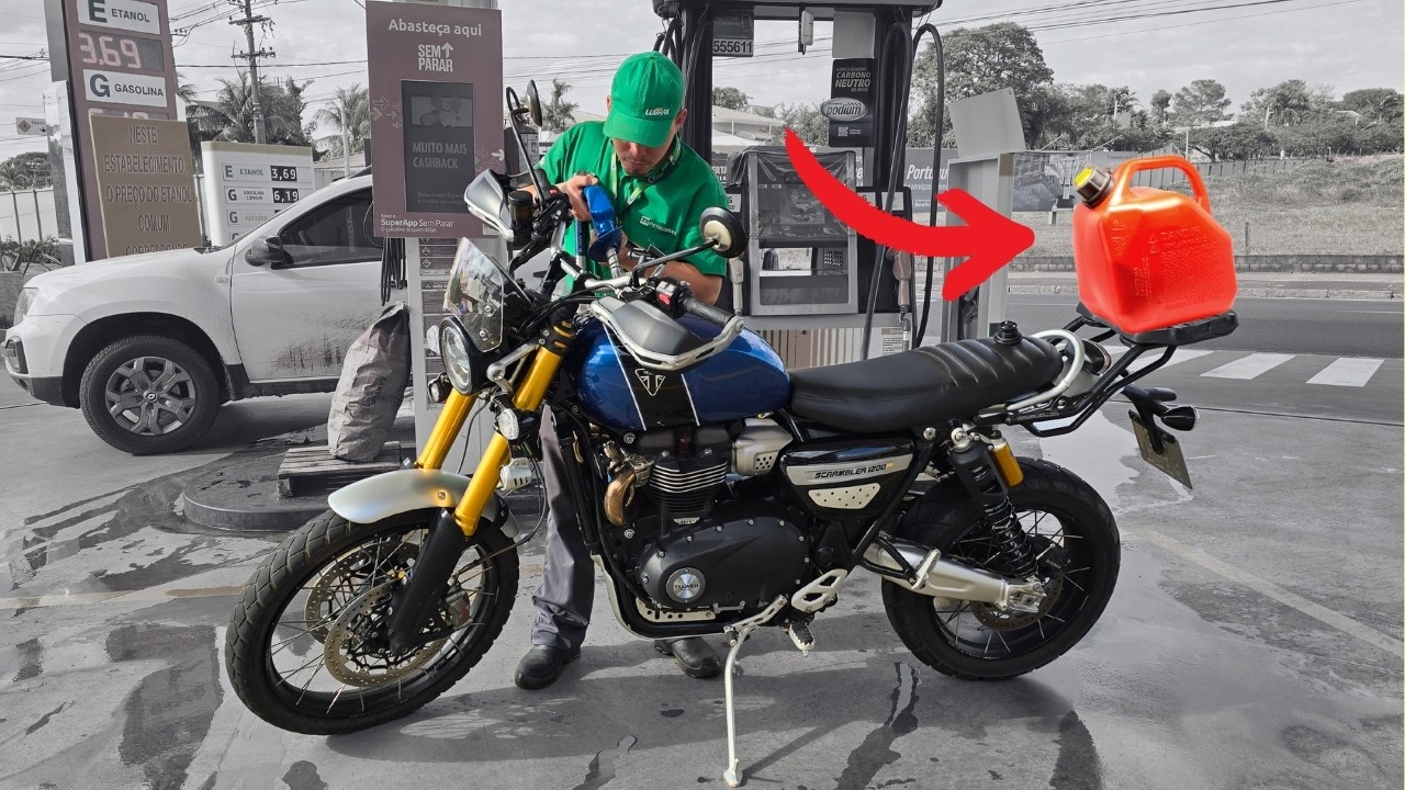 Teste prático: CONSUMO da Scrambler 1200 - Teste sem cortes na cidade modo SPORT e no modo ROAD