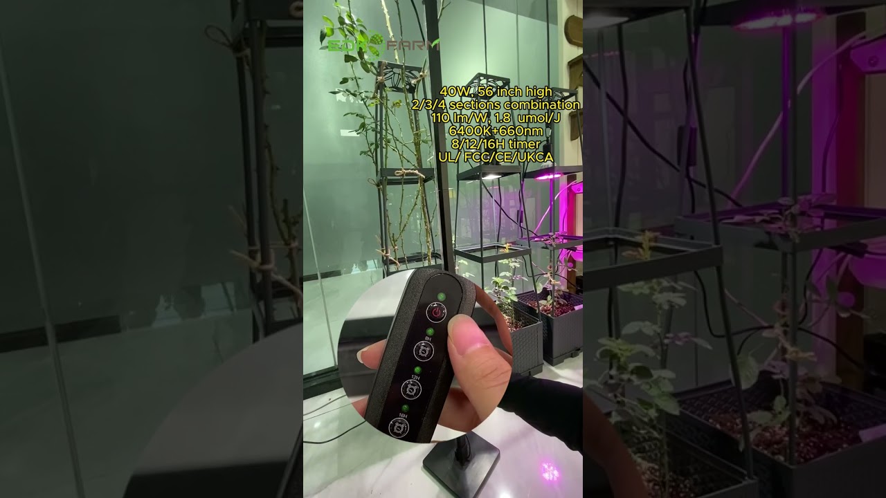 Maximize your indoor garden with our Adjustable Vertical Plant Light!