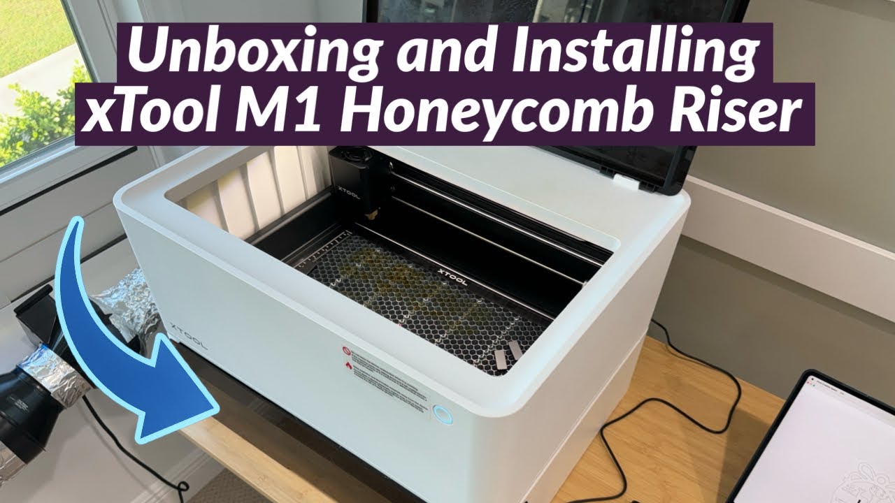 Распаковка и полная установка основания xTool M1 Riser с сотовой панелью