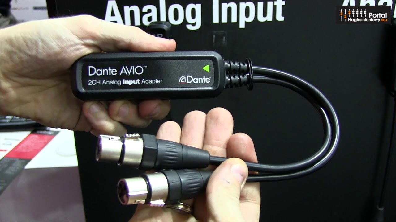 Audinate DANTE AVIO - DANTE na analog, analog na DANTE, AES/EBU na DANTE i USB DANTE [ISE 2018]