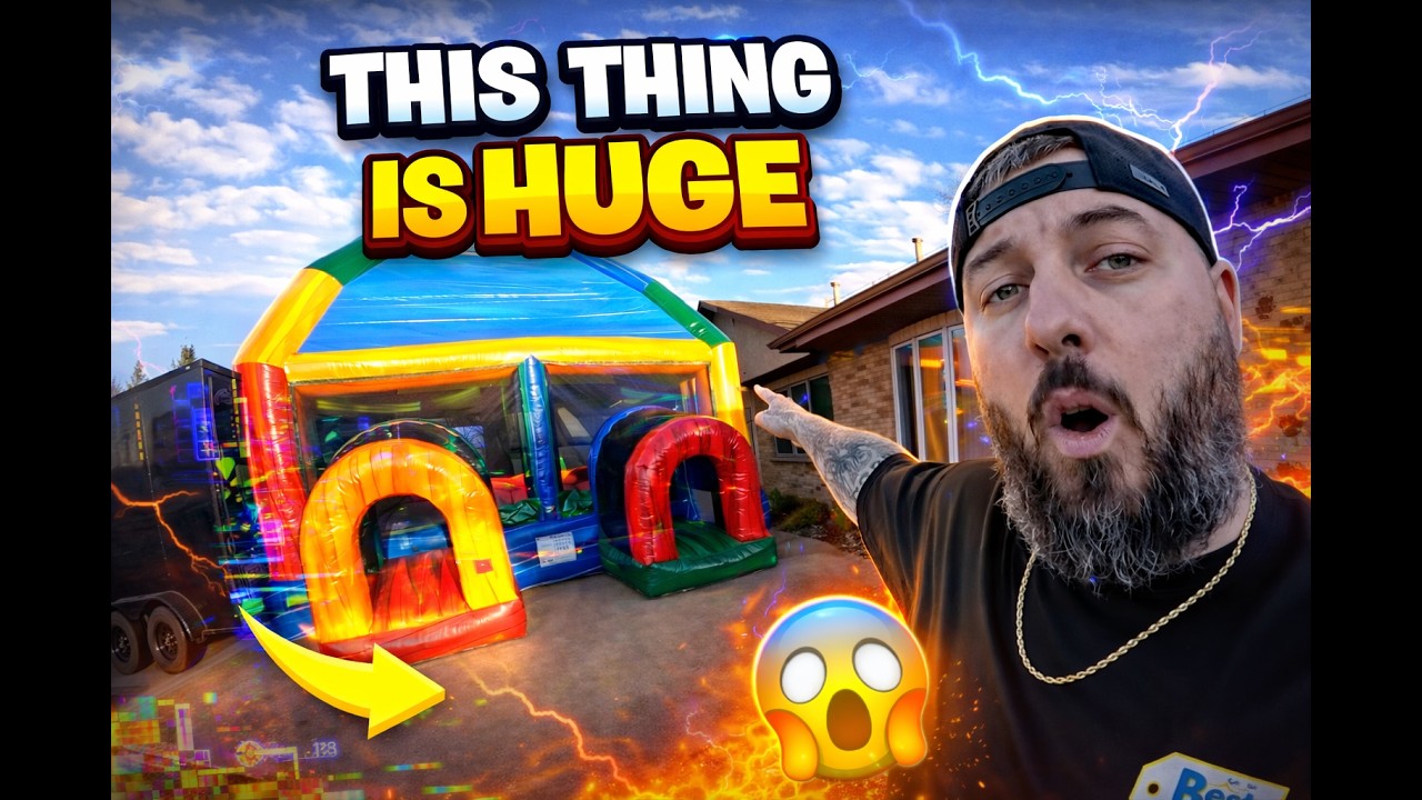 I Bought a Brand New Bounce House... and It's HUGE (Big Ole Bounce House Unboxing)