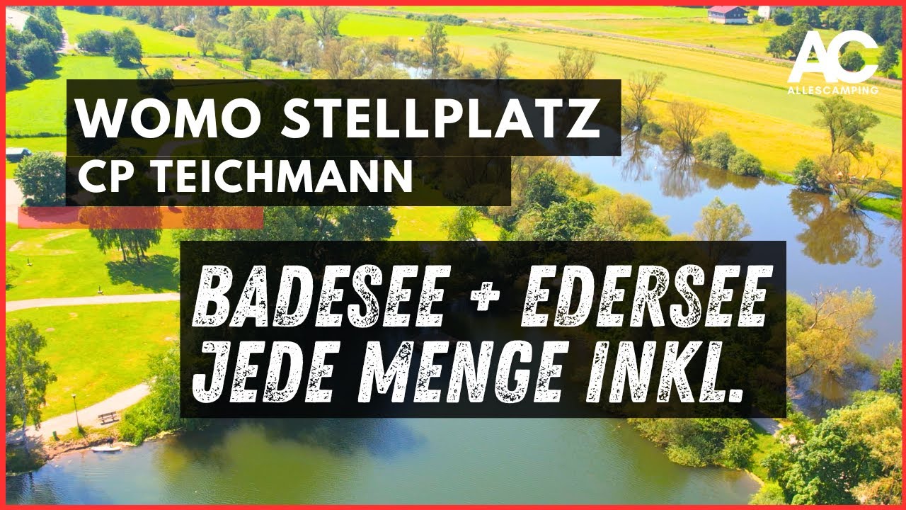 🔹Stellplatz a. Camping Ferienpark Teichmann 🔹 Eigener Badesee + Edersee 🔹 Abenteuer Wohnmobil WoMo