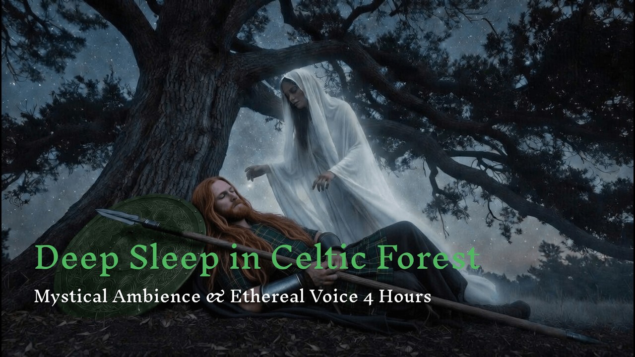 Deep Sleep in Celtic Forest | Mystical Ambience & Ethereal Voice 4 Hours