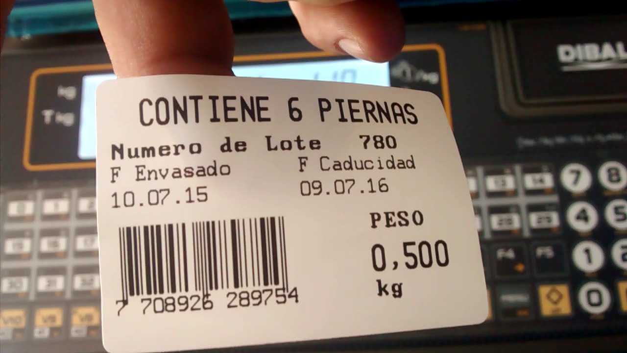Configuración, modificación o personalización de etiquetas dibal w025 serie 500