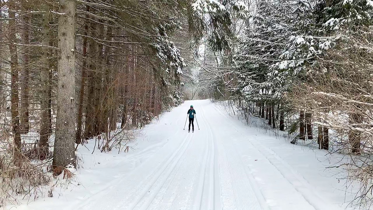 First Track XC Skiing at Albion Hills