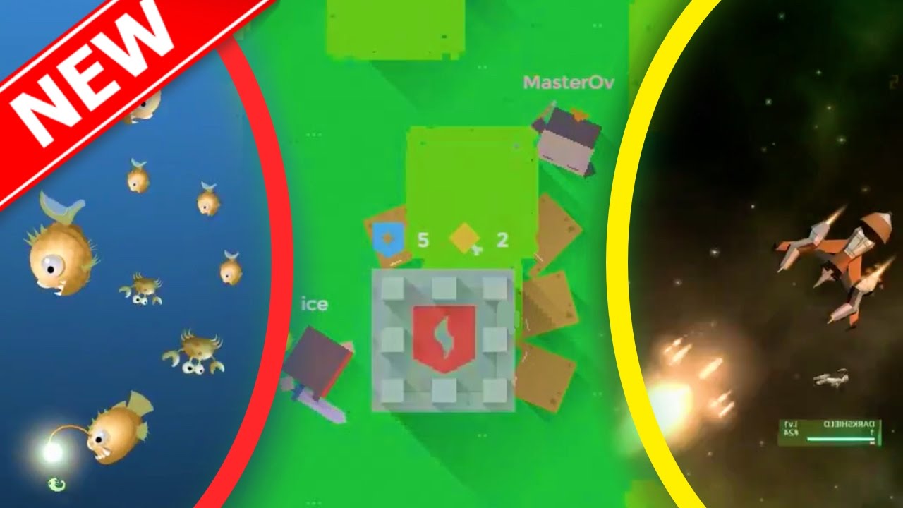 CRAZIEST NEW 3 .IO GAMES!!! Agar.io With Fish!! Minecraft Birds Eye View!! Diep.io With Spaceship!!