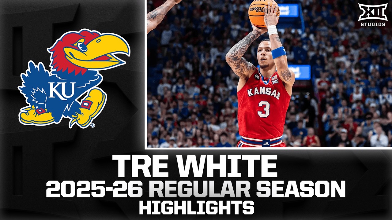 Kansas' Tre White Regular Season Highlights | 2025-26 Big 12 Basketball