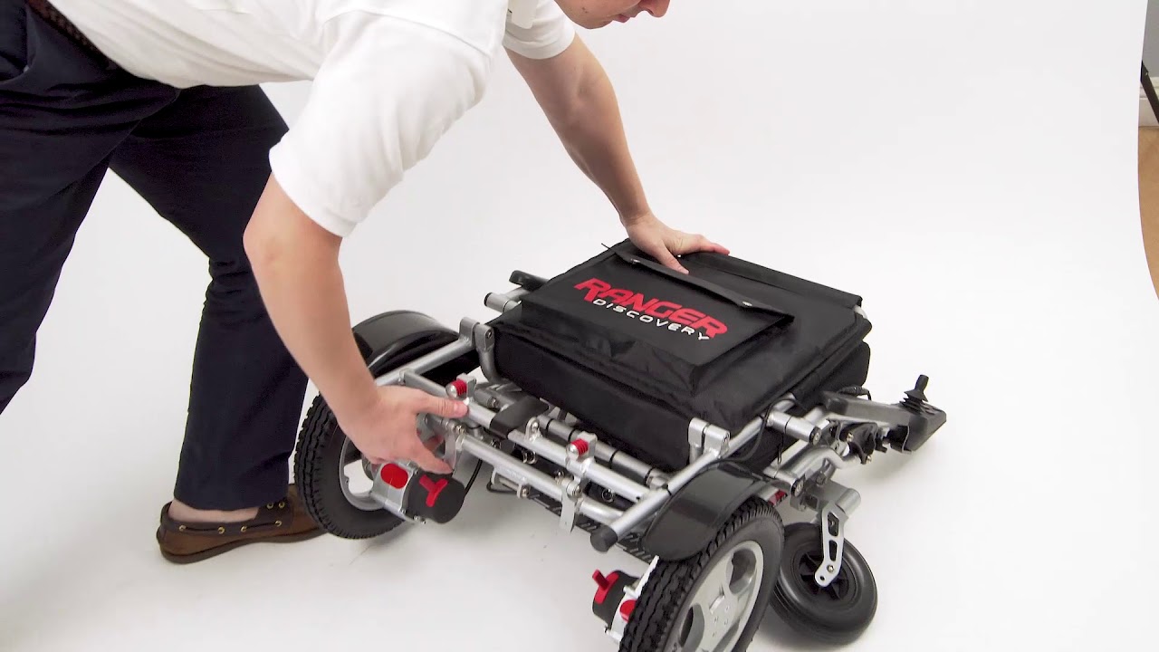 How to Fold and unfold Ranger Maestro Reclining Foldable Electric Power Wheelchair