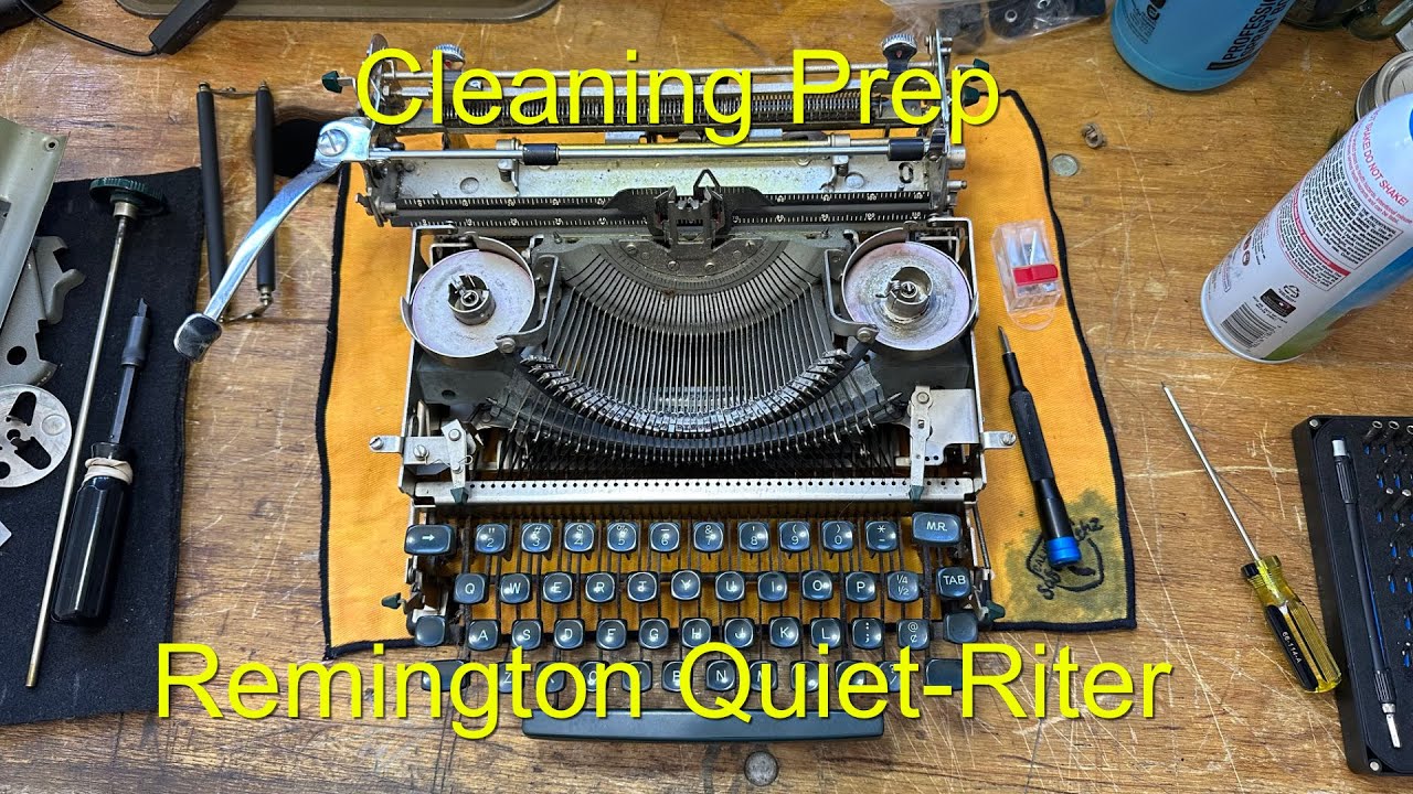 Prepping a Remington Quiet-Riter for Cleaning