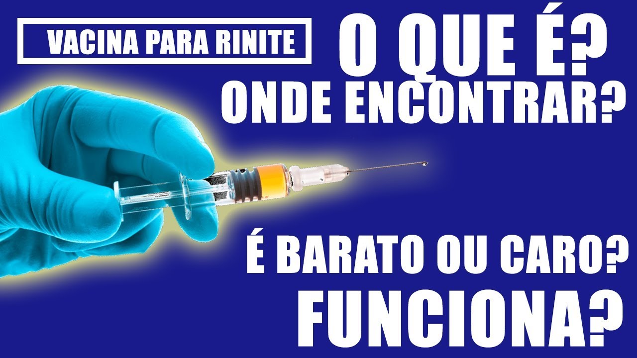 Vacina para RINITE AL&Eacute;RGICA Funciona mesmo?