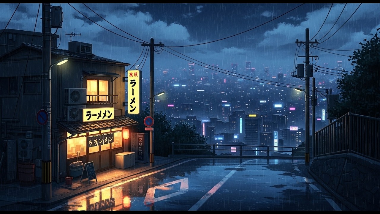 Lofi Tokyo Night Rain ☔ | Chill & Relax Beats