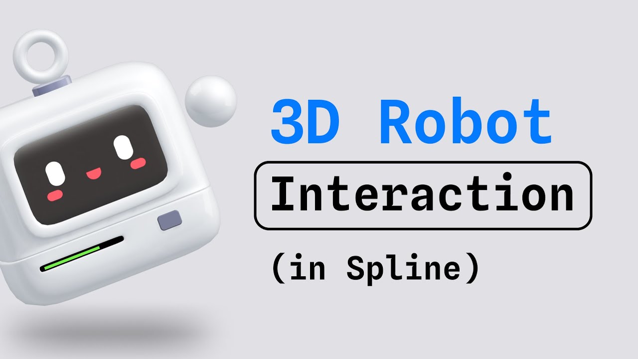 Как создать интерактивного 3D-робота в Spline